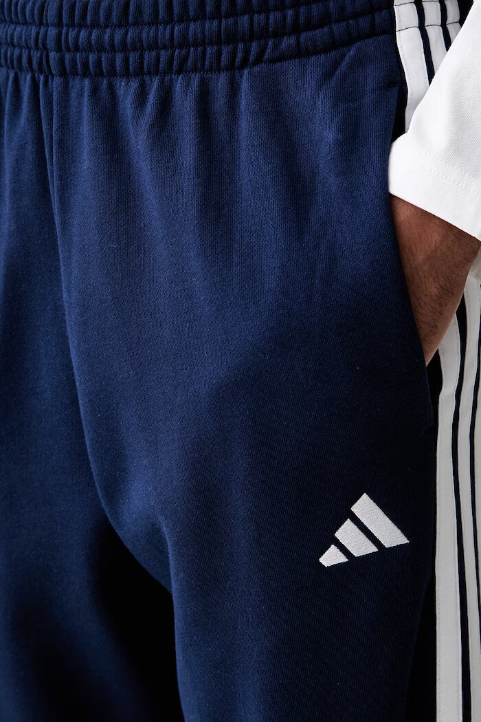 adidas спортен панталон мъжки от памук Essentials тъмносин със стандартна талия KY4197
