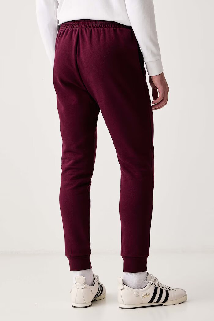 adidas спортен панталон мъжки с памук Essentials Feelcozy бордо KF2382