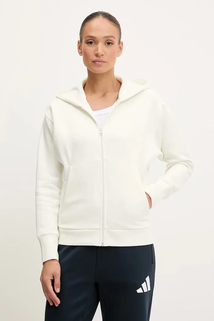 adidas Суичър All SZN в бежово с качулка с изчистен дизайн JD4689