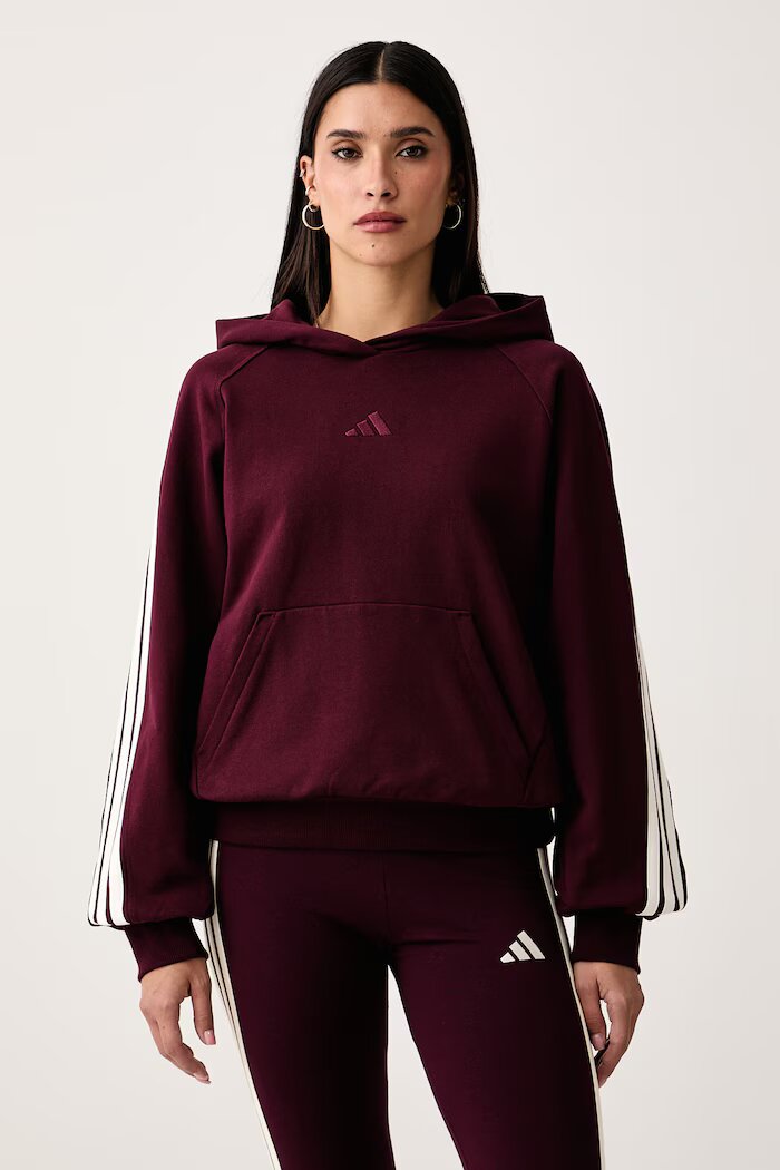 adidas суичър дамски от памук бордо KV9935