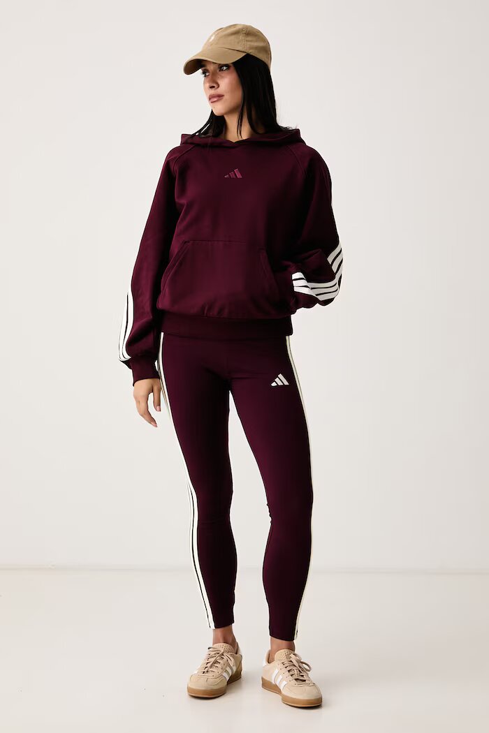 adidas суичър дамски от памук бордо KV9935
