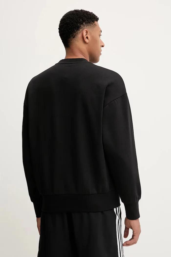 adidas Суичър Essential мъжки в черно с принт JF3542