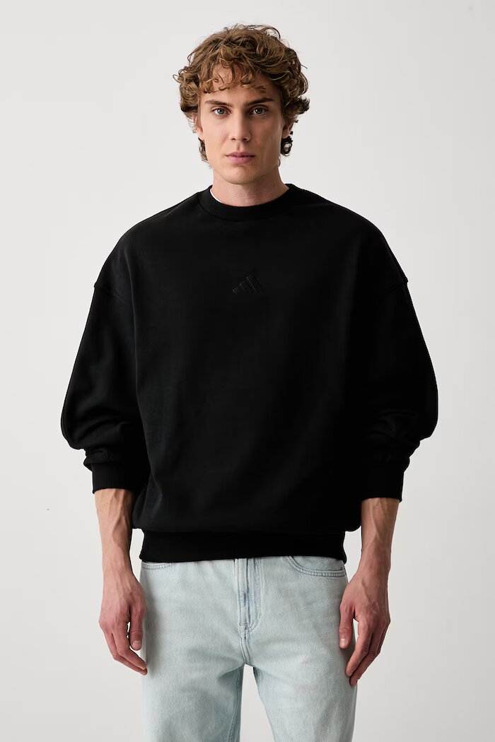 adidas суичър мъжки от памук Kit Pack черен KV9938