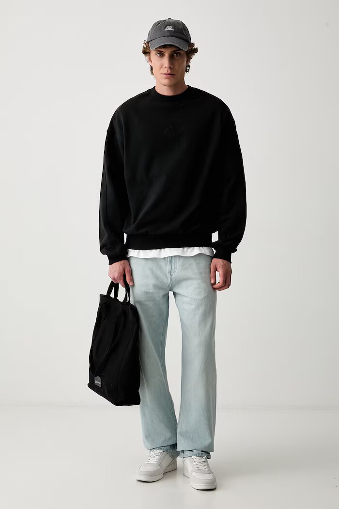 adidas суичър мъжки от памук Kit Pack черен KV9938