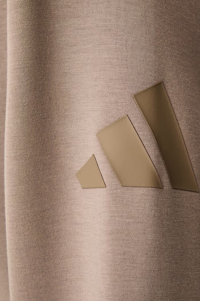 adidas суичър с качулка дамски с модал Soft Lux кафяв KS7886