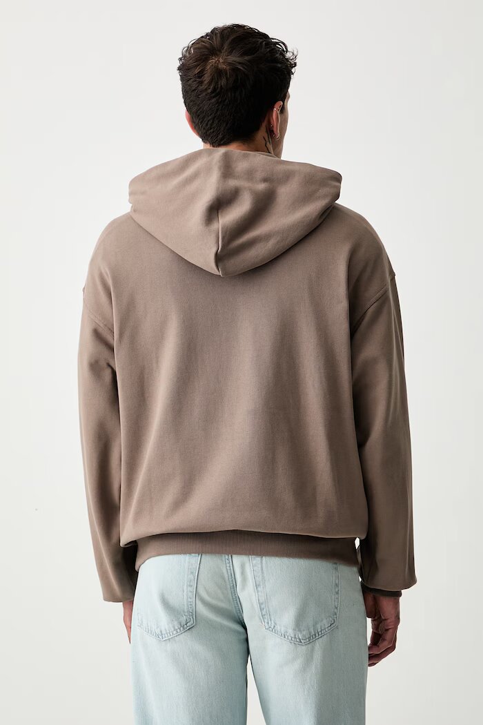 adidas суичър с качулка мъжки от памук кафяв KW2308