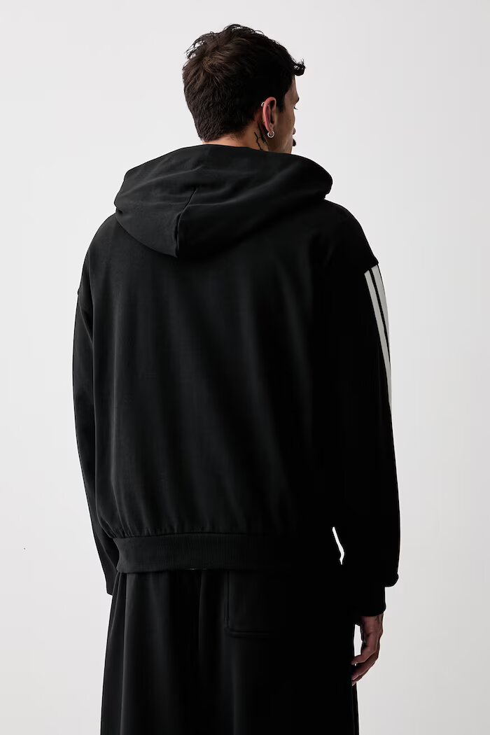 adidas суичър с качулка мъжки от памук Kit Pack черен KW2362