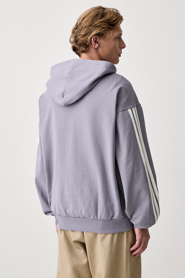 adidas суичър с качулка мъжки от памук виолетов KW2404