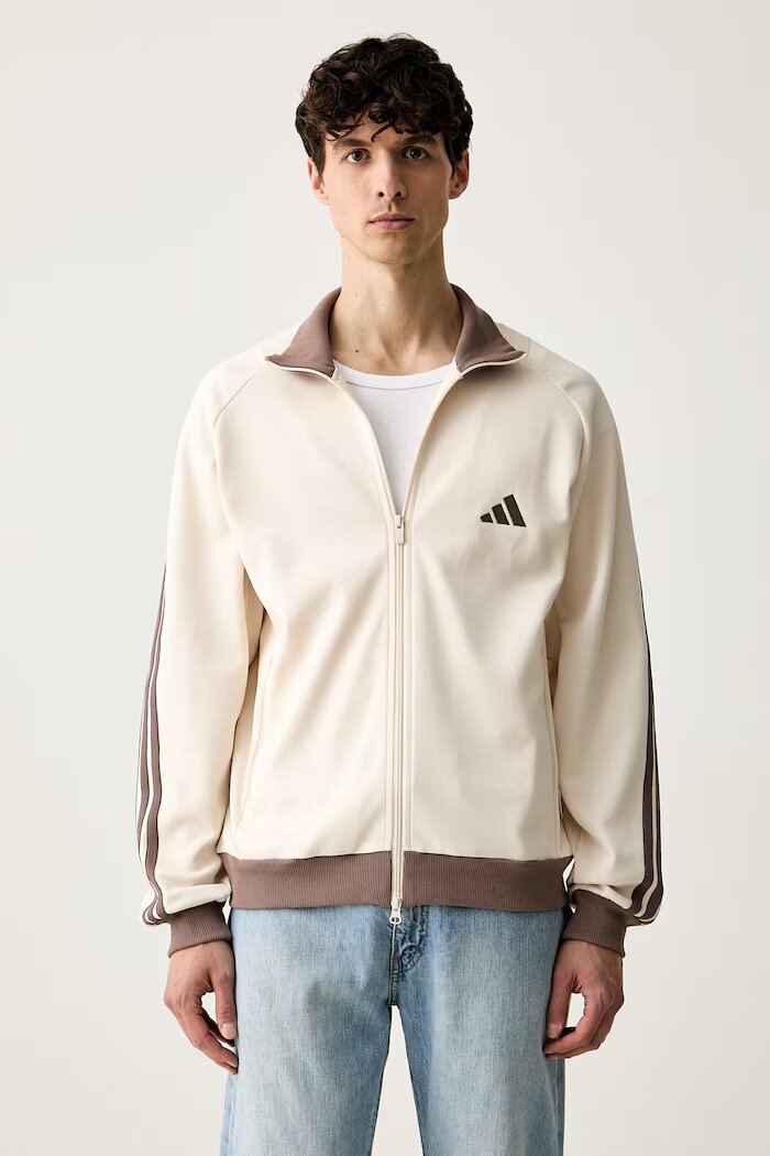 adidas суичър с цип дамски Stadium бежов KV8380