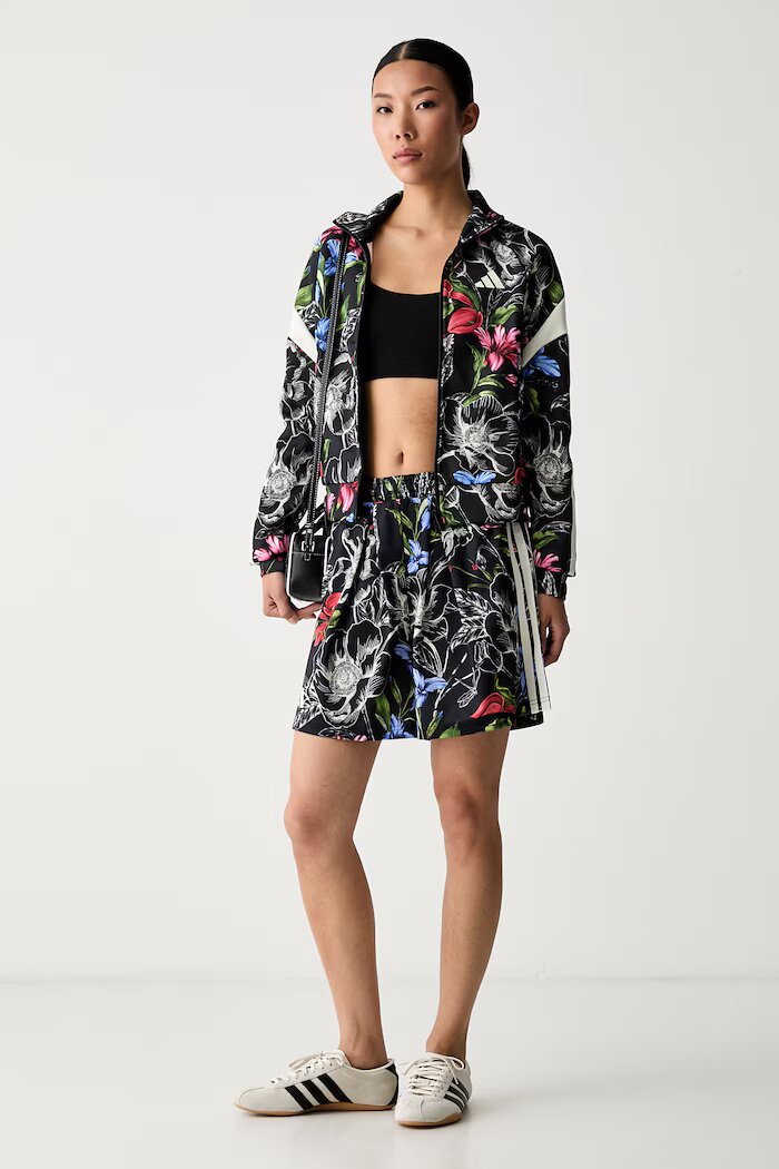 adidas суичър с цип дамски x Farm Rio черен KX0042