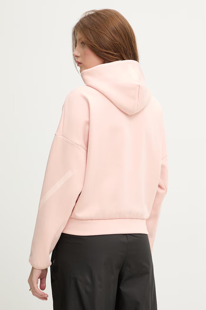 adidas суичър с цип и качулка дамски x Z.N.E оранжев KE4750