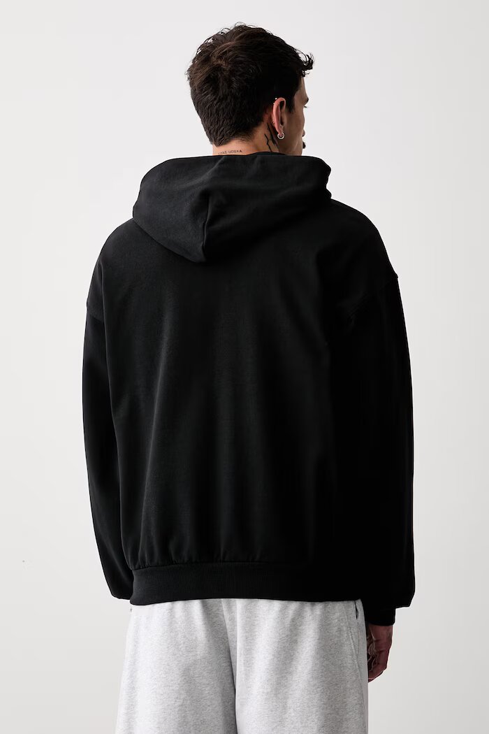 adidas суичър с цип и качулка мъжки от памук Kit Pack черен KW2289