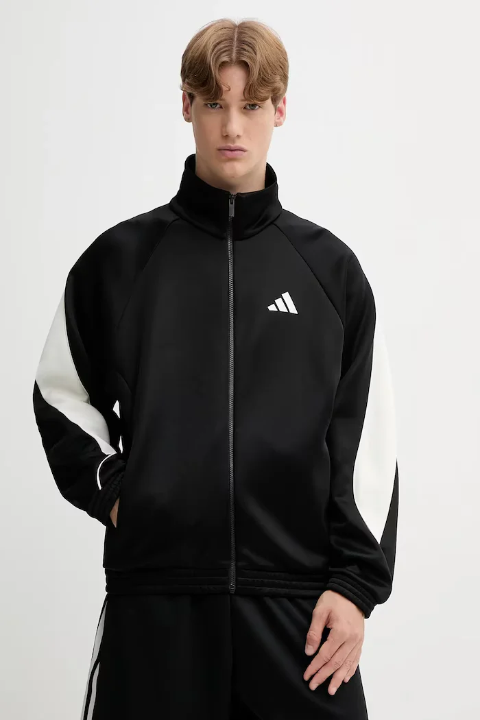 adidas Суичър Stadium мъжки в черно с десен JN1821