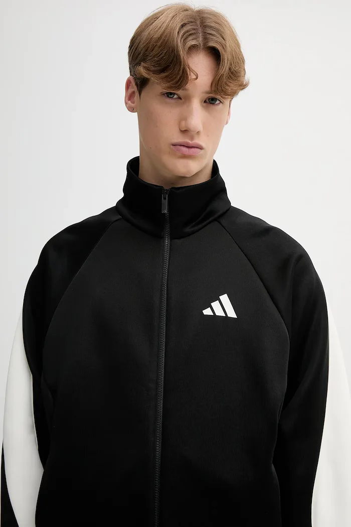 adidas Суичър Stadium мъжки в черно с десен JN1821