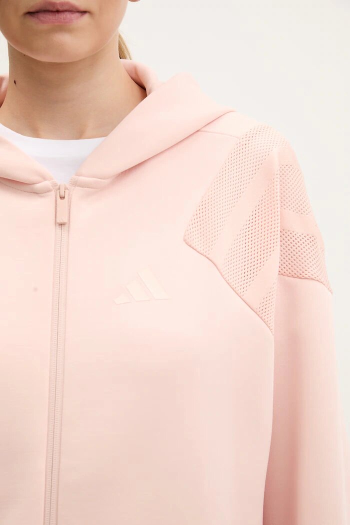 adidas Суичър The Future Icons в розово с качулка с изчистен дизайн KB4231