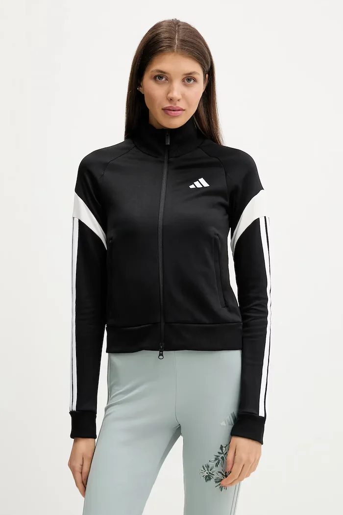 adidas Суичър The House of Tiro в черно с принт KE5675
