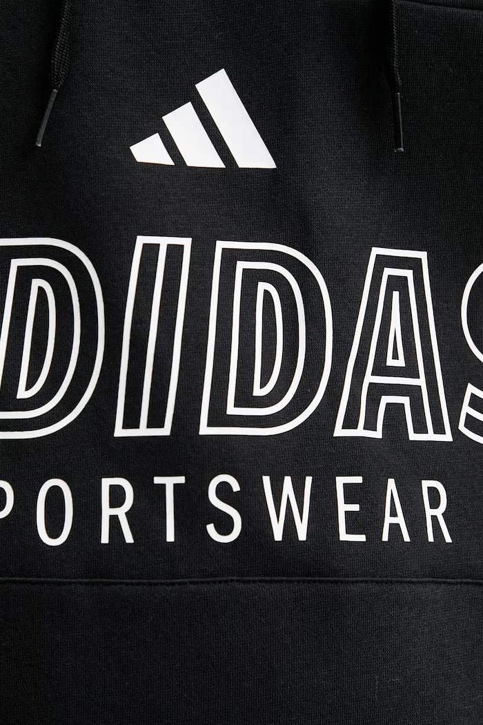 adidas Суичър Tiro мъжки в черно с качулка с принт JC9402