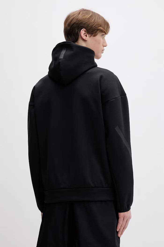 adidas Суичър Z.N.E мъжки в черно с качулка с принт JE7538