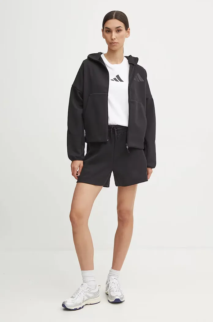 adidas Суичър ZNE в черно с качулка с изчистен дизайн JE7848