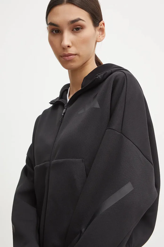 adidas Суичър ZNE в черно с качулка с изчистен дизайн JE7848