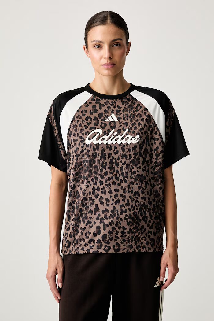 adidas тениска дамска House of Tiro кафява KV0905
