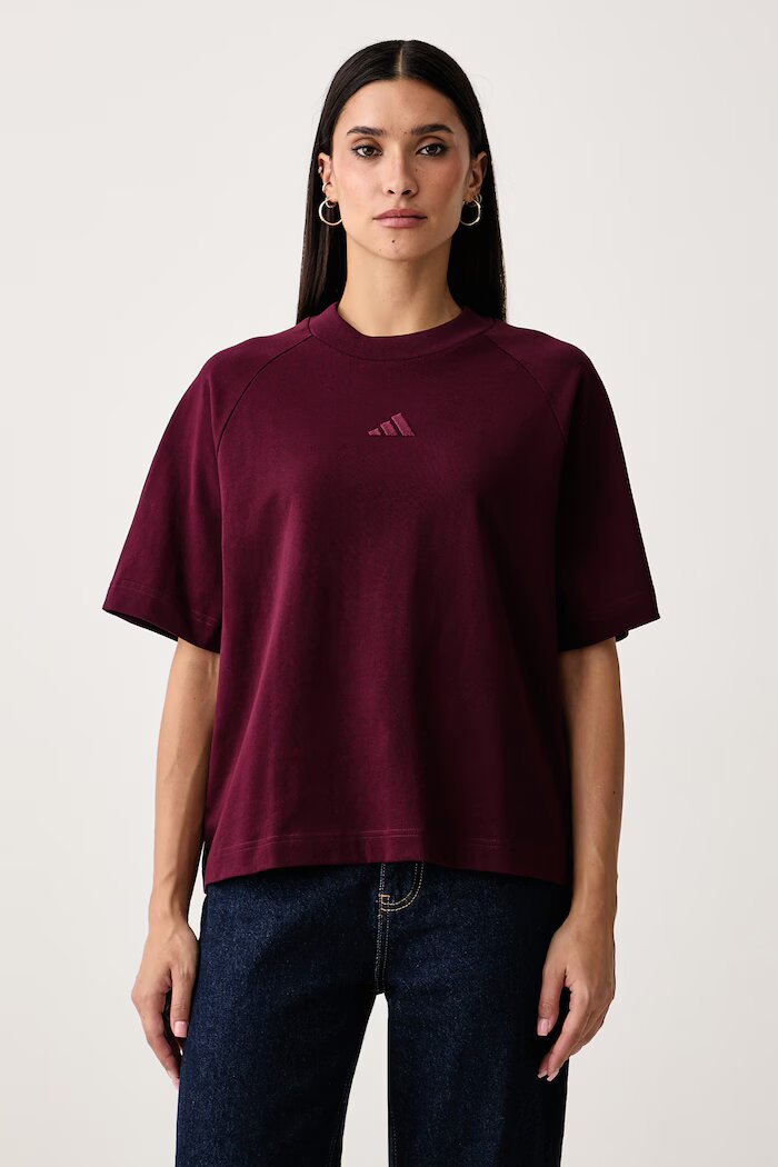 adidas тениска дамска от памук бордо KT0303