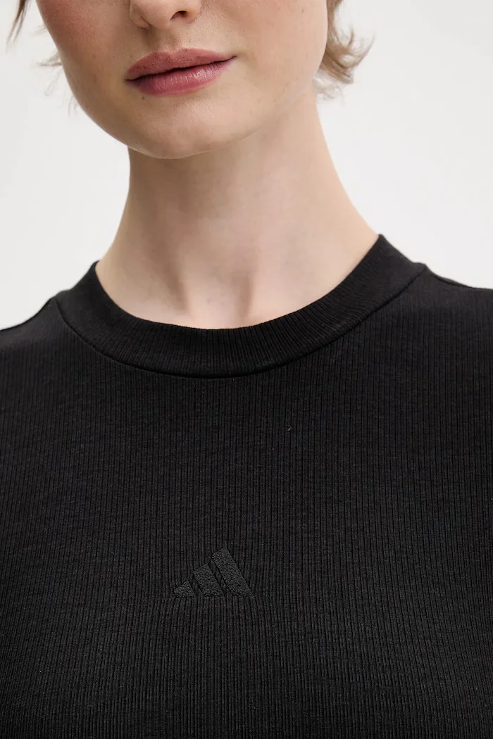 adidas Тениска Essentials Rib Cap дамска в черно JZ0278