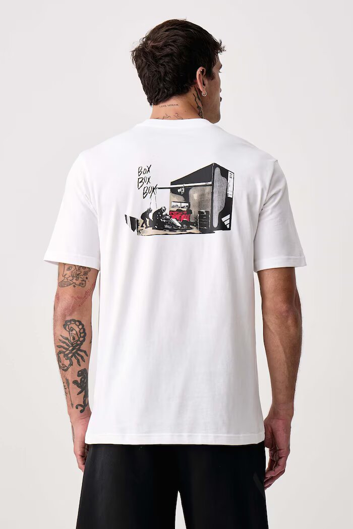 adidas тениска мъжка от памук Motorsport бяла KC7114
