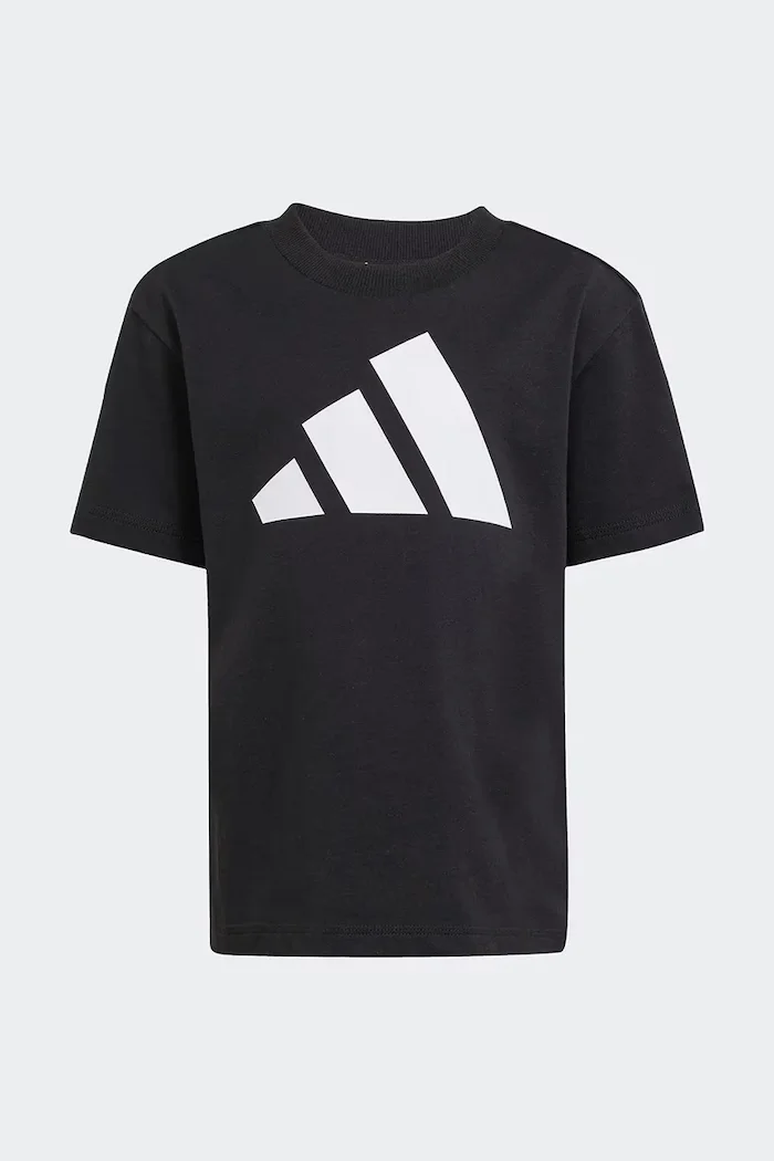 adidas тениска за деца от памук черна JE1379