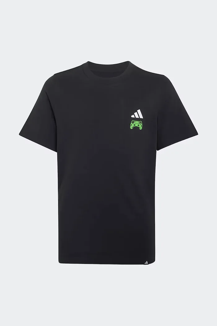 adidas тениска за деца от памук черна KE1609