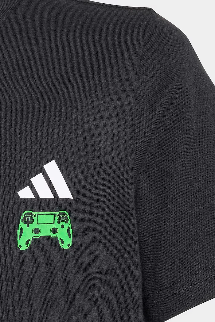 adidas тениска за деца от памук черна KE1609