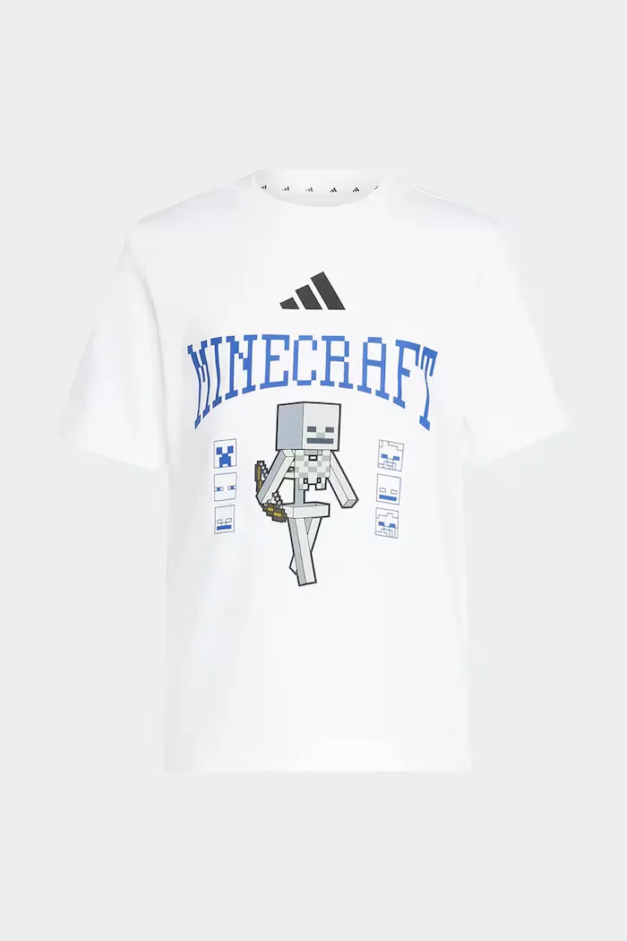adidas тениска за деца от памук MINECRAFT бяла KH3196