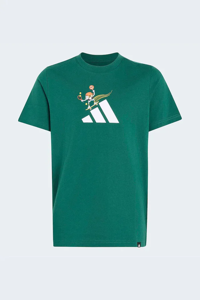 adidas тениска за деца от памук зелена KE1617