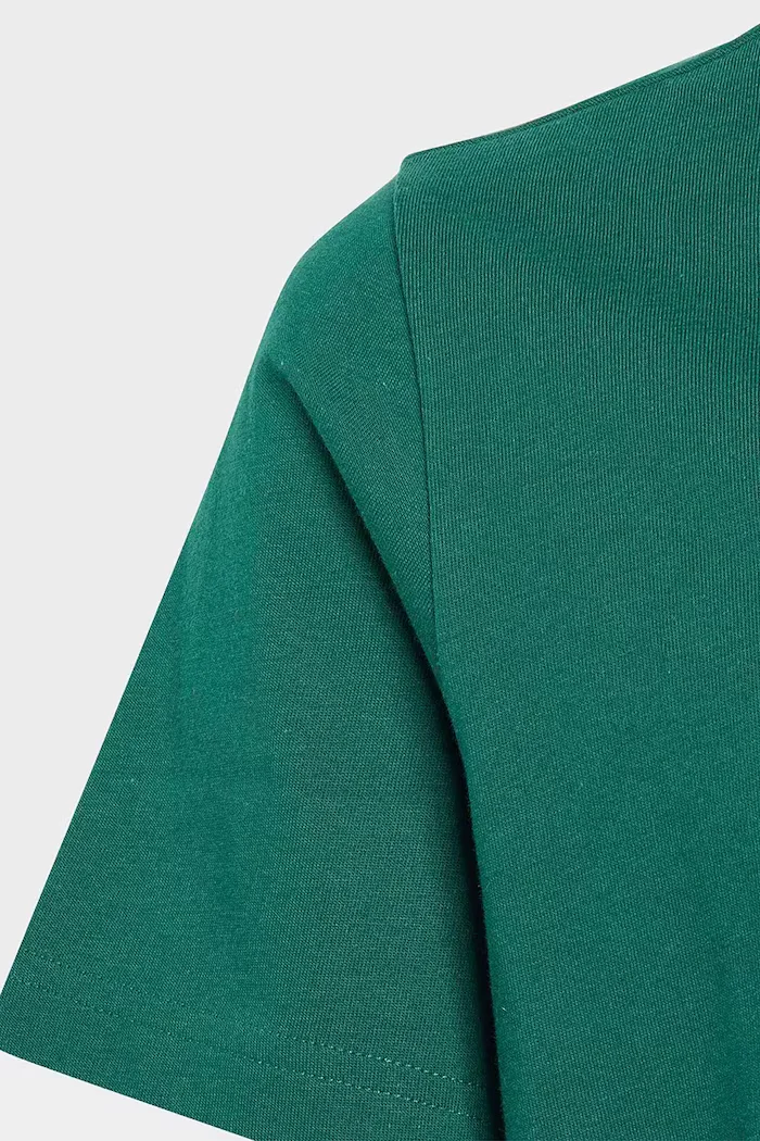 adidas тениска за деца от памук зелена KE1617