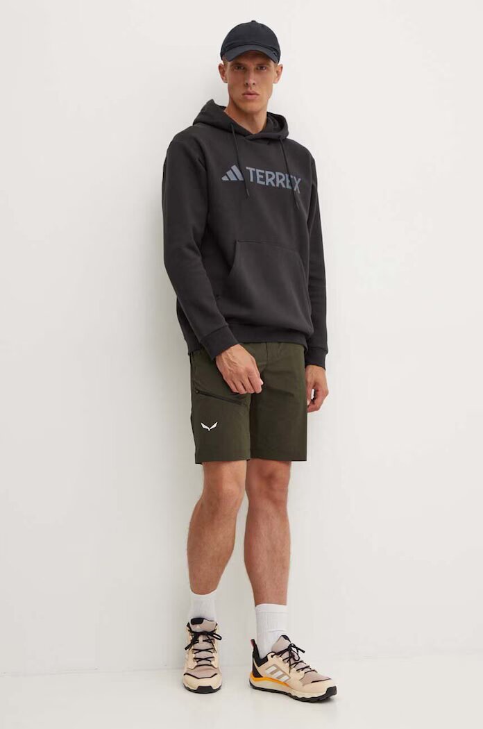 adidas TERREX Спортен суичър Multi в черно с качулка принт IZ3305