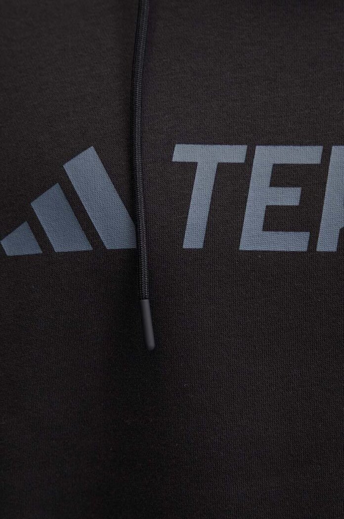 adidas TERREX Спортен суичър Multi в черно с качулка принт IZ3305
