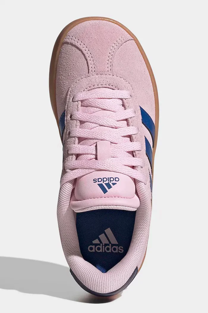 adidas VL COURT 3.0 маратонки за деца от велур розови KI6492