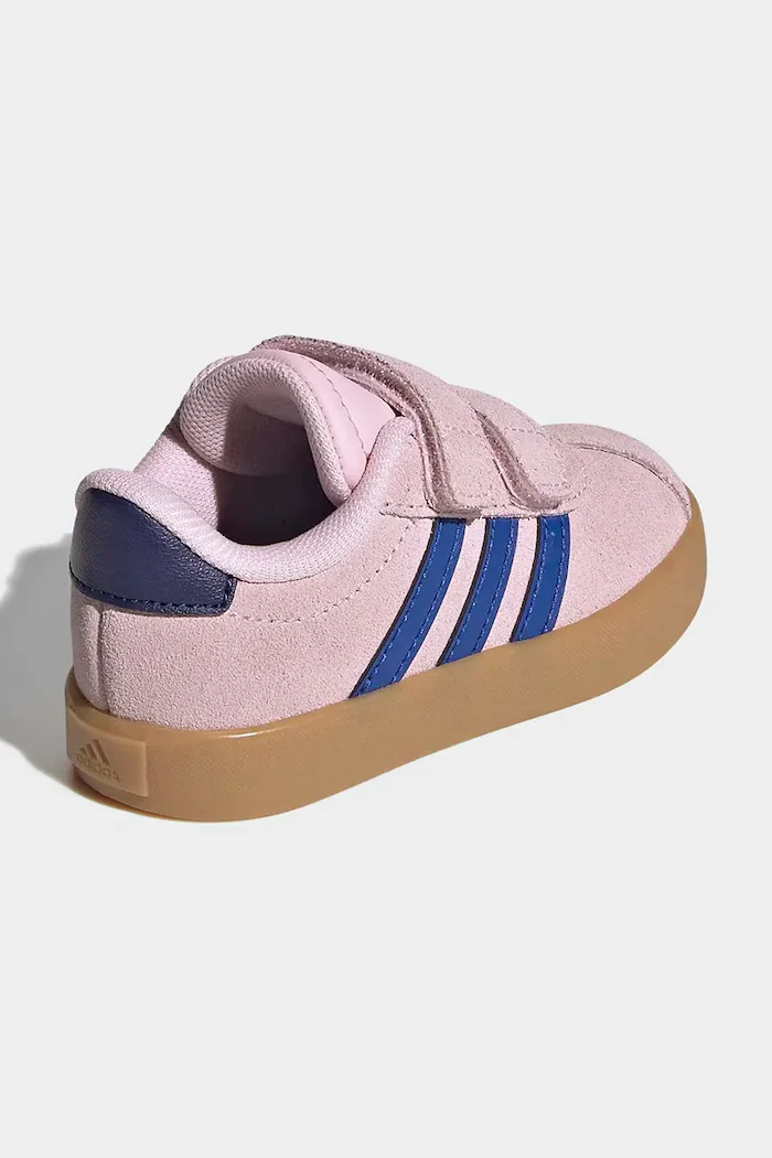 adidas VL COURT 3.0 маратонки за деца от велур розови KI6496