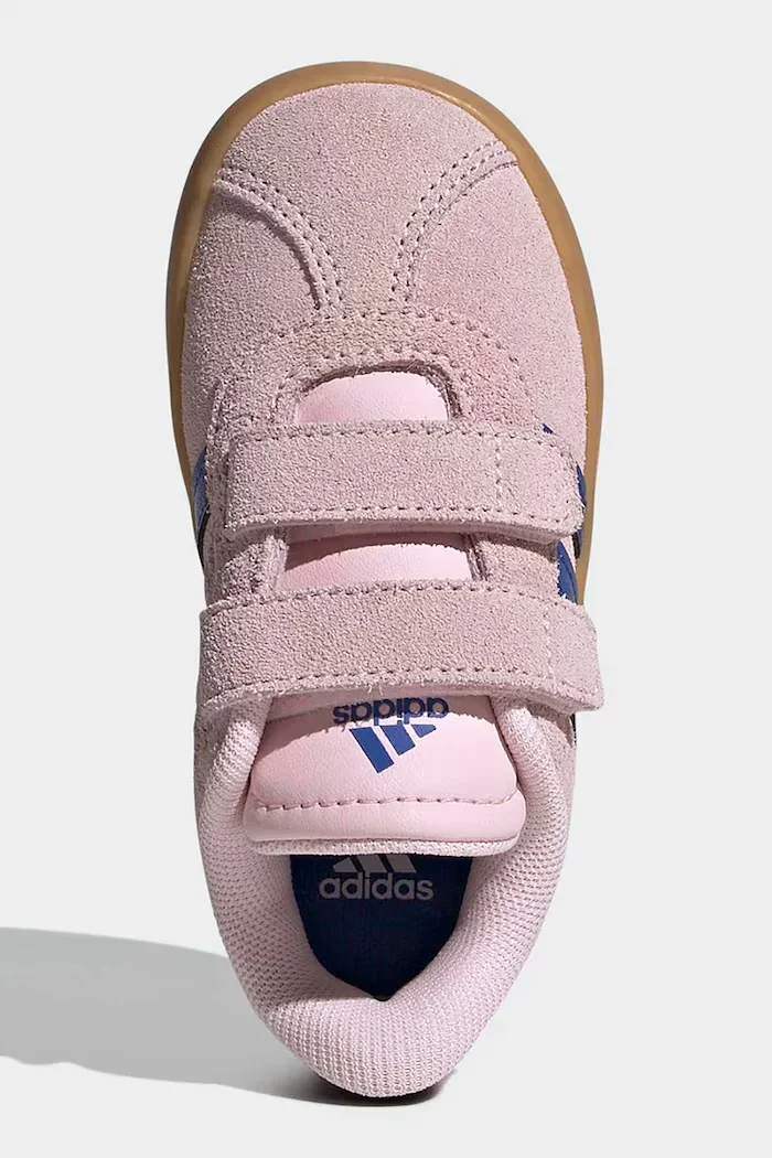 adidas VL COURT 3.0 маратонки за деца от велур розови KI6496