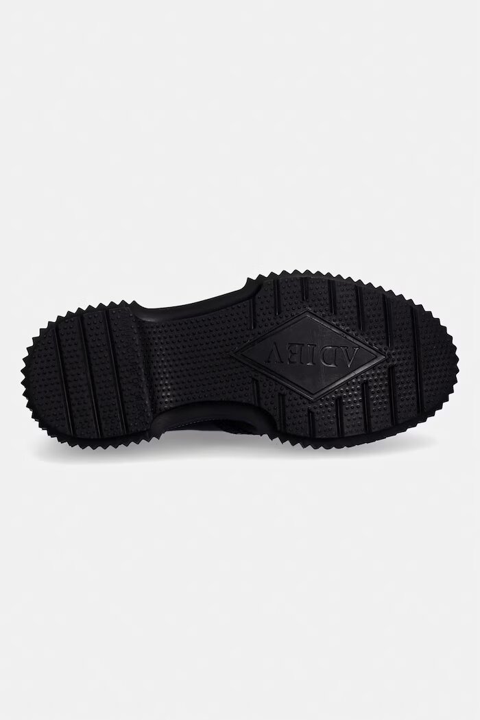 ADIEU половинки обувки от кожа Type 213 черни с платформа Type.213