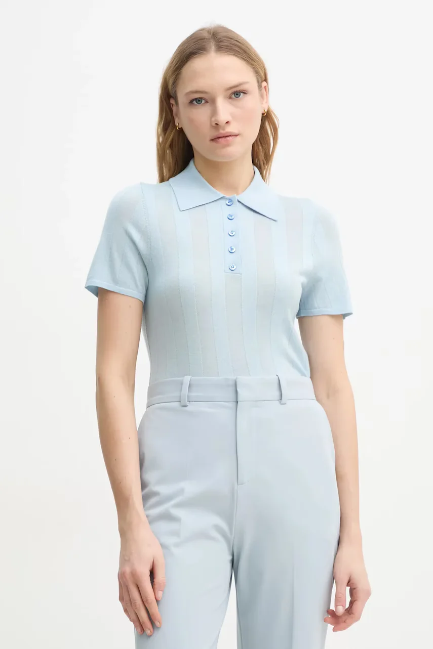 Aeron Вълнена тениска с яка TOSCA