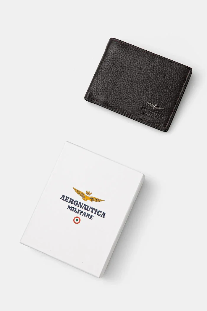 Aeronautica Militare Кожен портфейл мъжки в кафяво AM181