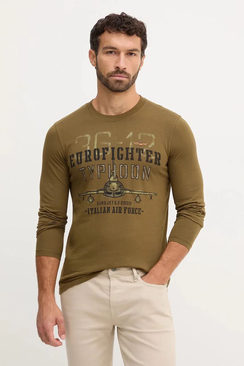 Aeronautica Militare Памучна блуза с дълги ръкави