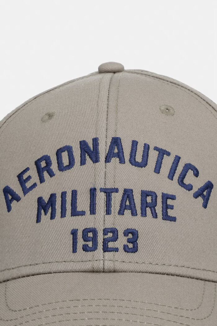Aeronautica Militare Памучна шапка с козирка в зелено HA1241UCT02261