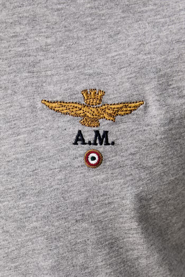 Aeronautica Militare тениска мъжка от памук сива TS1580UJ00372
