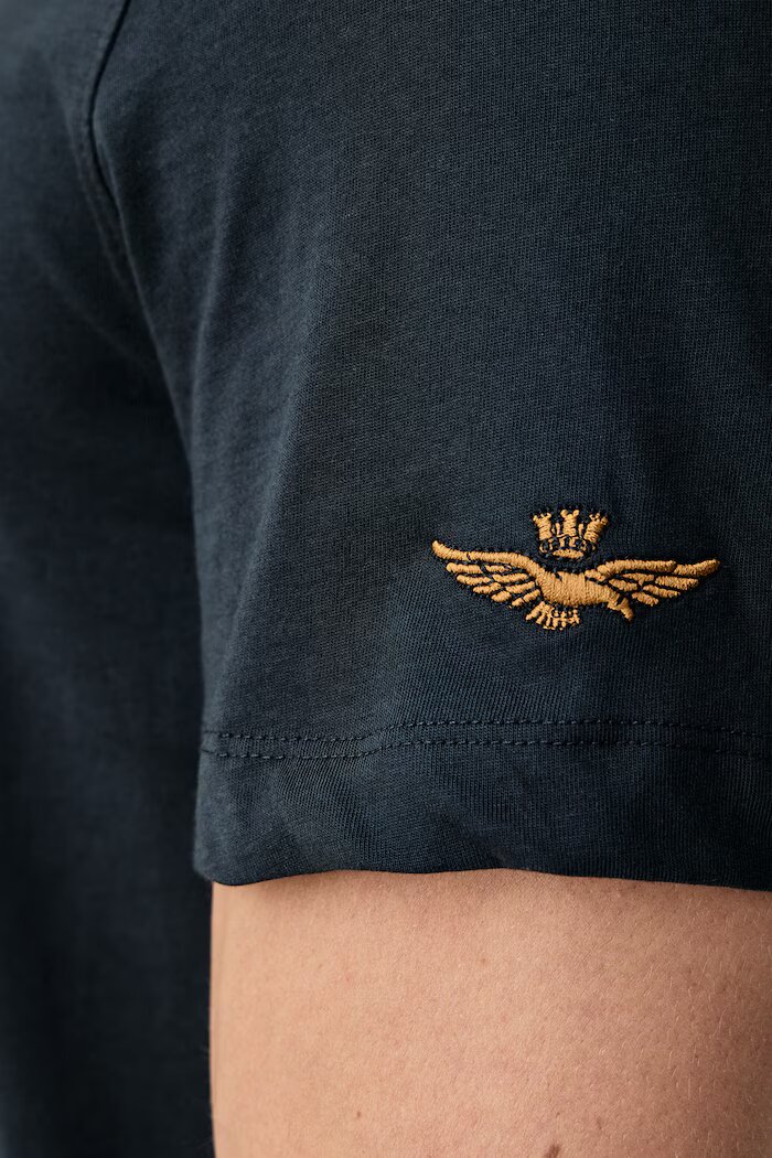 Aeronautica Militare тениска мъжка от памук тъмносиня TS2582UJ00750
