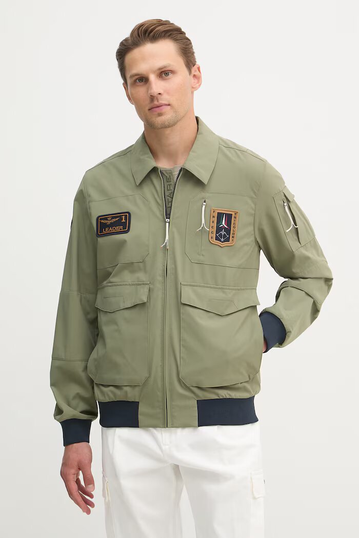 Aeronautica Militare Яке в зелено преходен модел AB3049UCT04290