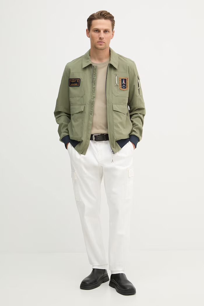 Aeronautica Militare Яке в зелено преходен модел AB3049UCT04290
