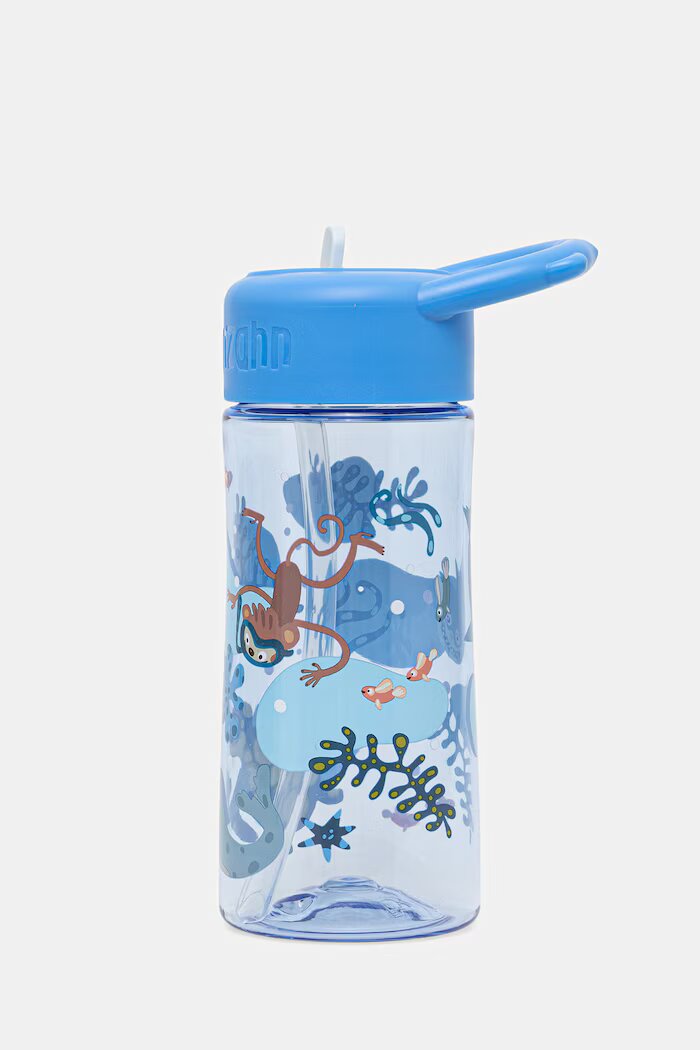 affenzahn Бутилка за вода за деца 01650 синя Unbelievable underwater world