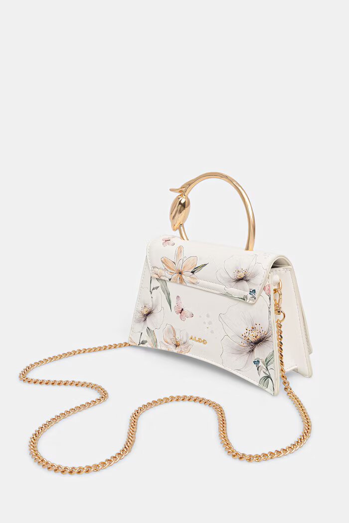 Aldo чанта crossbody дамска от имитация на кожа DESERTROSE бяла 14438469